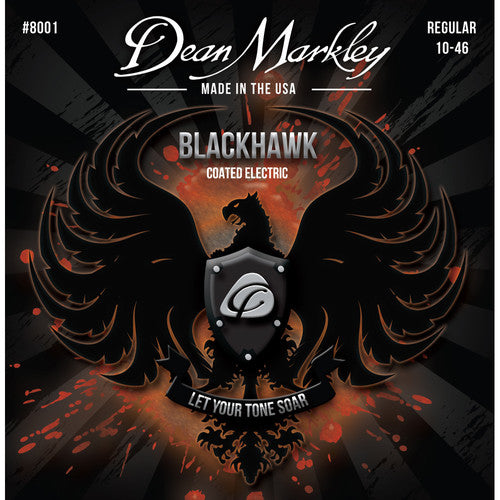 Dean Markley DM 8001 REG BLACKHAWK Série de guitare enduit de guitare (10-46)