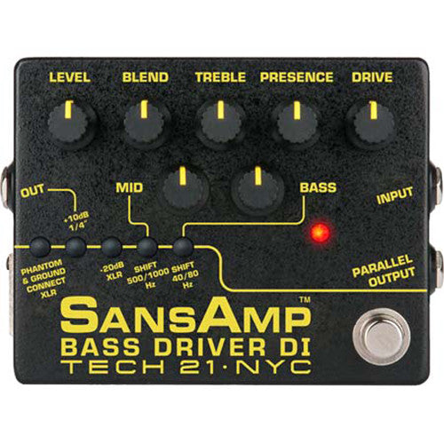 Tech 21 BSDR-V2 SansAmp Bass Driver DI Version 2 - Red One Music