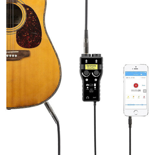 Saramonic SMARTRIG+ Interface microphone et guitare XLR 2 canaux