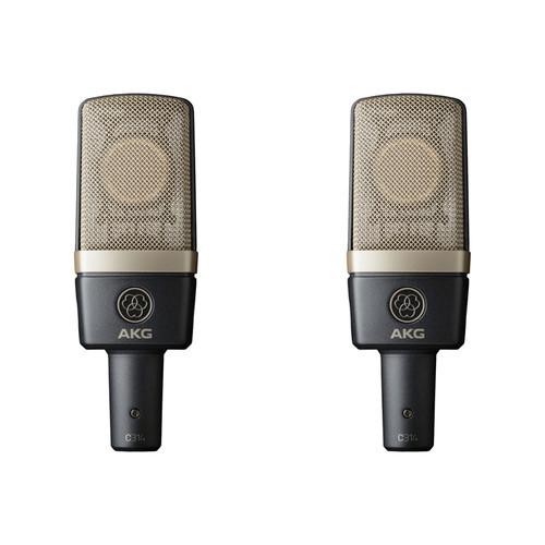 AKG C314 Stereo Matched Pair Akgc314 Multi-Pattern Condenser Microphone - Red One Music