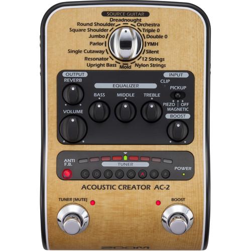 Zoom Ac-2 Acoustic Creator Pedal - Red One Music