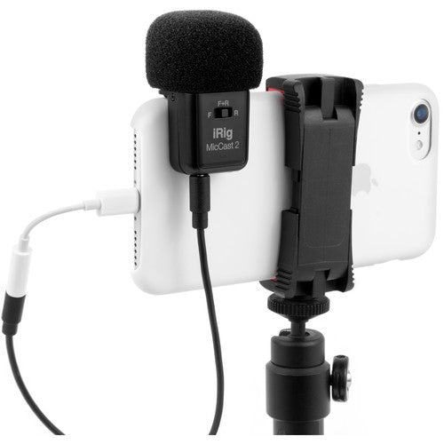 IK Multimedia iRig Mic Cast 2 Microphone multi-motifs pour appareils mobiles
