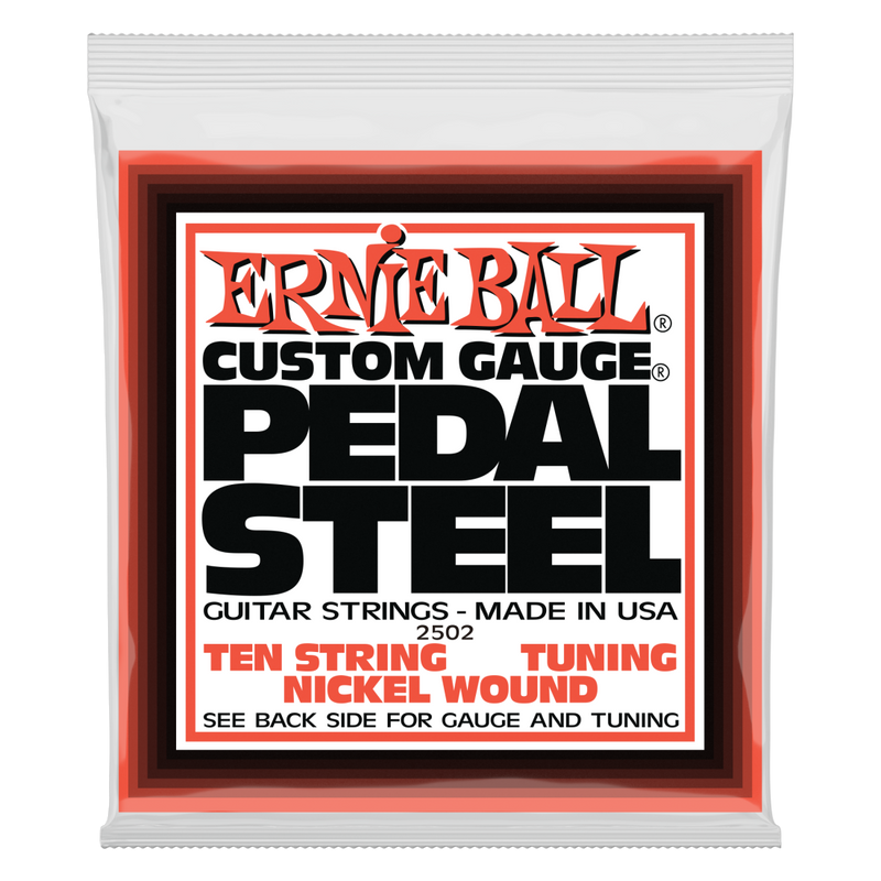 Ernie Ball 2502EB Pedal Steel 10-String E9 Tuning Nickel Wound Electric Guitar Strings 13-38