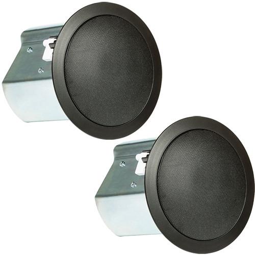 JBL Control 14CT-BK Pair Professional Series Control 14Ct Two-Way 4 Coaxial Ceiling Loudspeakers Black - Red One Music