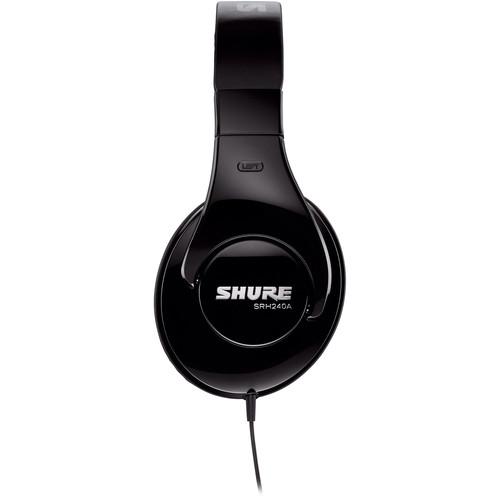 Shure Srh240A  Professional Around-Ear Stereo Headphones - Red One Music