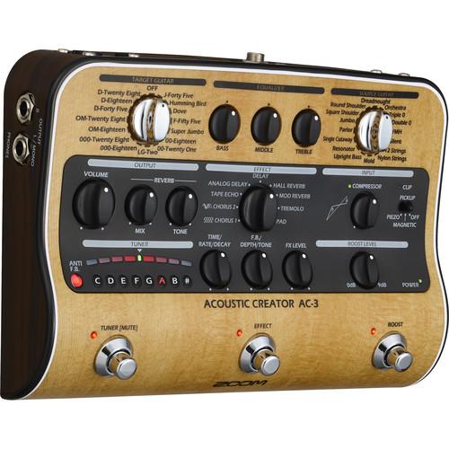 Zoom Ac-3 Acoustic Creator Pedal - Red One Music