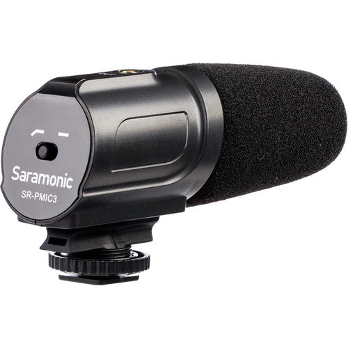Saramonic VIDEOMIC Microphone d'enregistrement à 3 capsules avec support antichoc intégré pour appareils photo/caméscopes reflex numériques