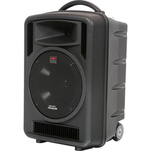 Galaxy Audio TV10 Traveler 10" Portable PA System with CD Player/Audio Link Transmitter & 2 Handheld Wireless Microphones