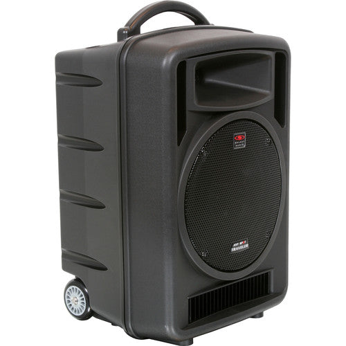 Galaxy Audio TV10 Traveler 10" Portable PA System with CD Player/Audio Link Transmitter & 2 Handheld Wireless Microphones