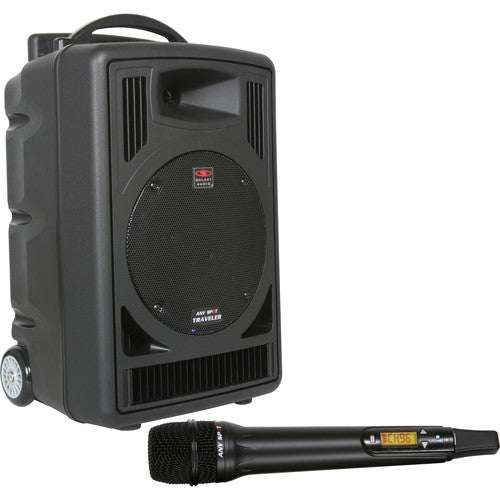 Galaxy Audio TV8 Traveler Series 120W PA System with CD Player and Single UHF Receiver and One Wireless Handheld Microphone