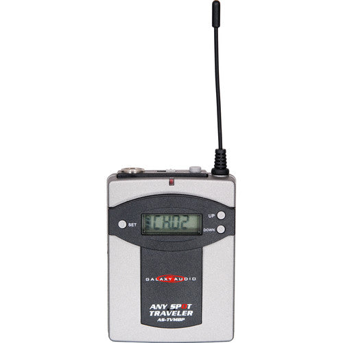 Système de sonorisation Galaxy Audio TV8 Traveler Series 120 W avec récepteur UHF unique, émetteur Bodypack et microphone casque