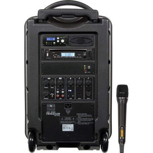 Galaxy Audio Traveler 10" 150W Peak PA System with CD Player/UHF Receiver/Handheld Wireless Mic