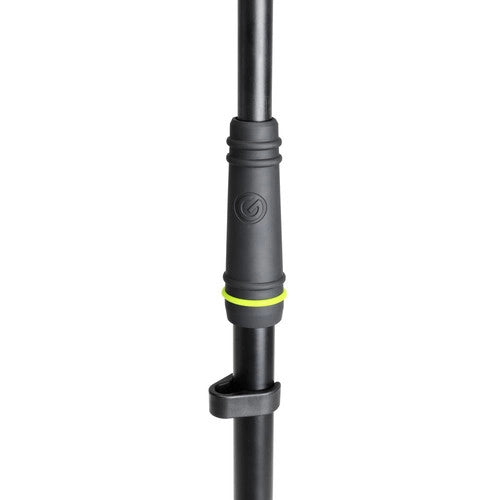 Gravity GR-GMS4322B Pied de microphone avec base de trépied pliable et perche télescopique à réglage en 2 points