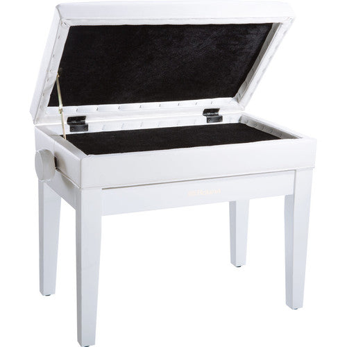 Roland RPB-400PW Piano Bench with Adjustable Cushioned Seat (Polished White) - Red One Music