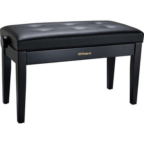 Roland RPB-D300BK Duet Piano Bench with Cusioned Seat (Satin Black) - Red One Music