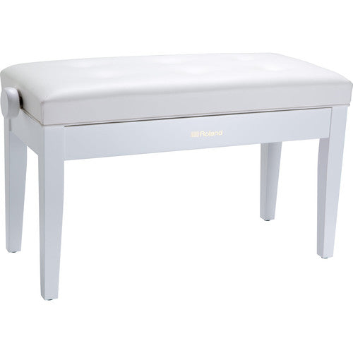 Roland RPB-D300WH Duet Piano Bench with Cusioned Seat (Satin White) - Red One Music