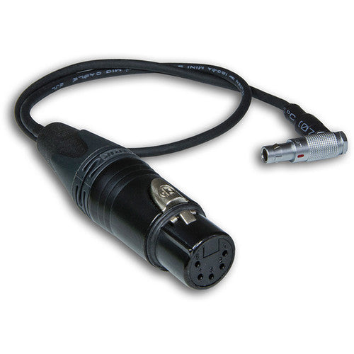 Beachtek BT-LEMO XLR5F to Right-Angle LEMO Adapter Cable (17.7")