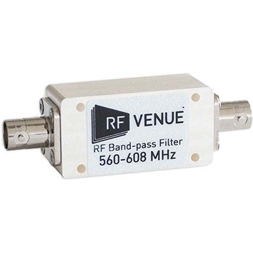 RF Venue BPF560T608 RF Band-Pass Filter (560 to 608 MHz)