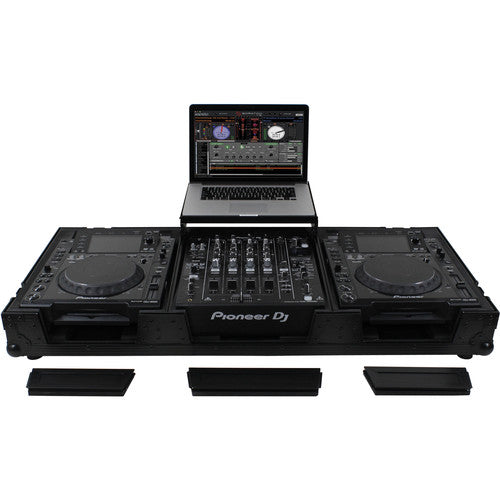 Odyssey FZGSL12CDJWRBL Black Label Universal CD/Digital Media Player DJ Coffin w/Wheels