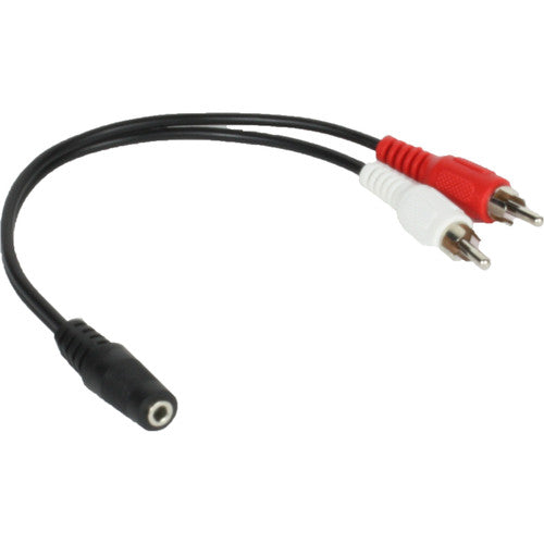 Williams AV WCA 124 3.5mm Female TRS To Two RCA Male Cable Adapter For IR T1 (10.25")