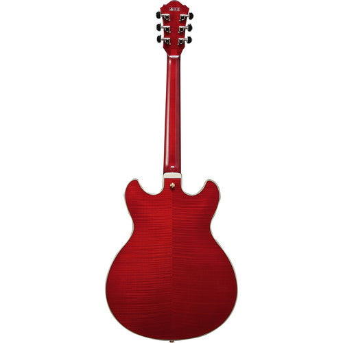 Ibanez ARTCORE EXPRESSIONIST Series Semi Hollow-Body Electric Guitar (Flame Maple Top Trans Cherry Red)