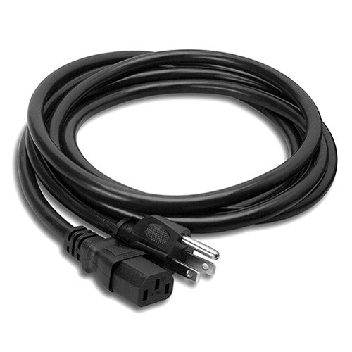 Hosa PWC-408 Câble d'extension électrique noir de calibre 14 avec connecteur femelle IEC - 8'