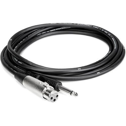 Câble audio Hosa PXF-105 mono 1/4" mâle vers XLR femelle 3 broches - 5'