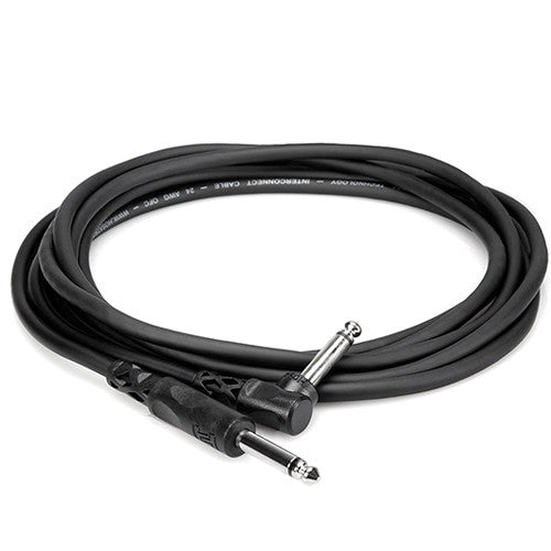 Hosa CPP-105R 1/4" Male to Right-Angle 1/4" Male Cable - 5'