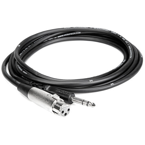 Hosa STX-105F Câble d'interconnexion stéréo 1/4" mâle vers XLR femelle 3 broches - 5'