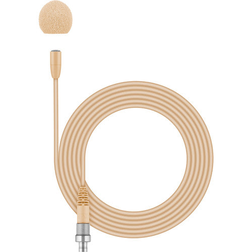 Sennheiser MKE ESSENTIAL OMNI-BEIGE-3- PIN Omnidirectional Microphone with 3-Pin LEMO Connector (Beige)