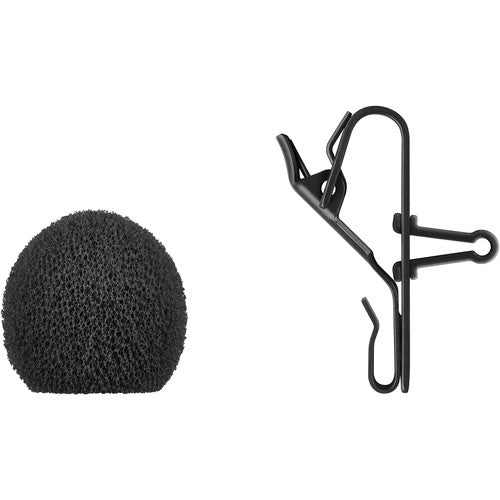 Sennheiser MKE Essential Omni-Black-3- Pin Microphone omnidirectionnel avec connecteur LEMO à 3 broches (noir)