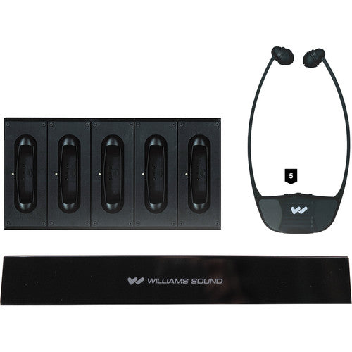 Williams AV IR SY4 SoundPlus Medium-Area Wireless Infrared System With 5 Stethoset Receivers