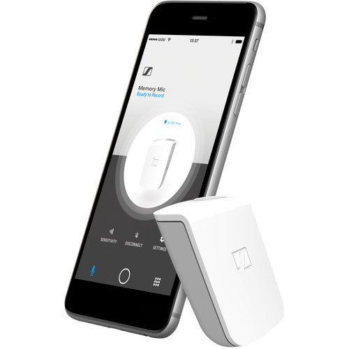 Sennheiser MEMORY MIC Microphone portable sans fil pour smartphone (Blanc)