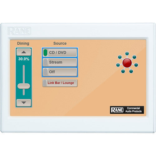 Rane Commercial DR6 Télécommande à écran tactile pour systèmes de réseau halogène