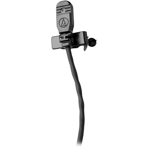 Audio-Technica MT830cH Omnidirectional Lavalier Microphone for Wireless - Black, Hirose 4-Pin cH-Style Connector
