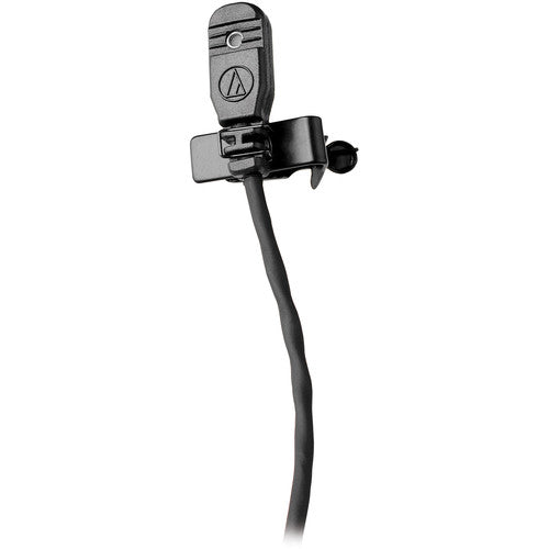 Audio-Technica MT830cH Microphone cravate omnidirectionnel pour sans fil - Noir, connecteur Hirose 4 broches style CH