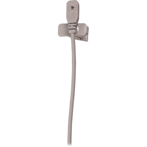 Audio-Technica MT830cH-TH Omnidirectional Lavalier Microphone for Wireless - Theater-Beige, Hirose 4-Pin cH-Style Connector