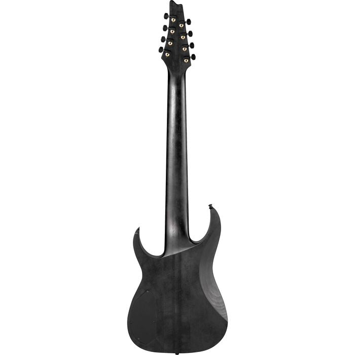 Ibanez M8M - Guitare électrique à 8 cordes avec design traversant - Noir patiné