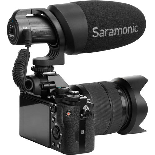 Saramonic PROVIDEO Microphone canon à batterie pour appareils photo reflex numériques et smartphones