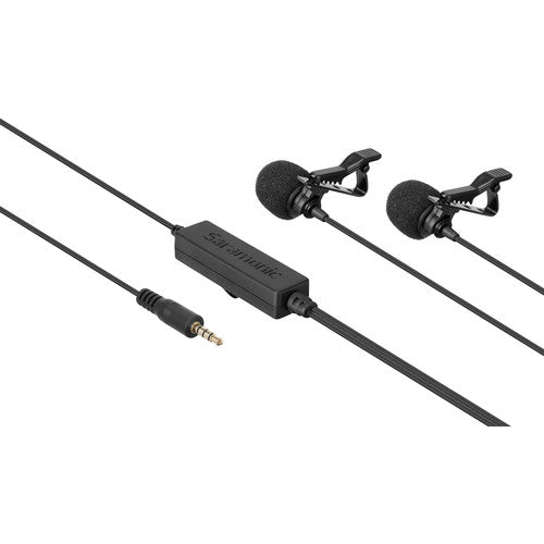 Saramonic LAVMICRO Dual Omnidirectional Lavalier Microphone for DSLR Camera & Smartphone