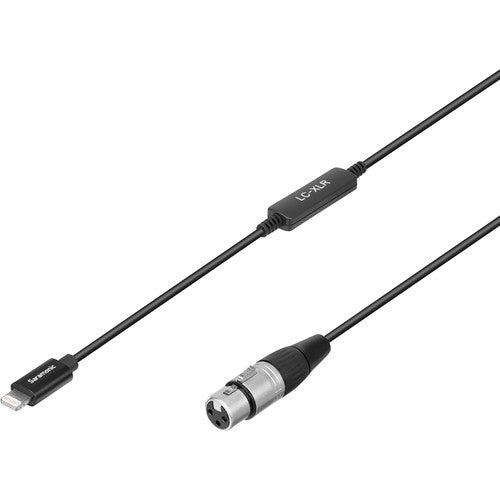 Saramonic LC-XLR Câble adaptateur XLR femelle vers microphone Lightning pour appareils iOS (19,7')