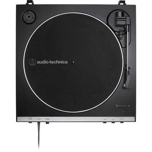 Audio-Technica AT-LP60XHP-GM Platine vinyle stéréo avec écouteurs (Gunmetal et noir)