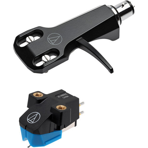 Audio-Technica AT-VM95C/H Headshell and Cartridge Combo Kit - Blue