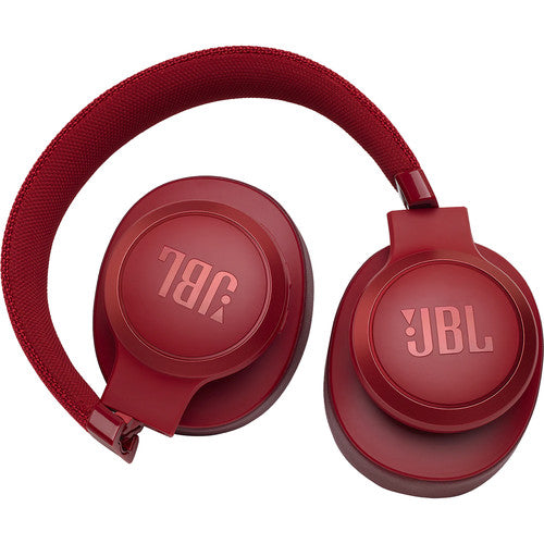 JBL LIVE 500BT Wireless Over-Ear Headphones (Red)