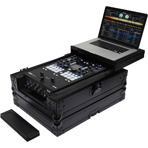 Odyssey FZGS12MX1XDBL Black Label Low Profile Glide Style Series Universal 12" Format DJ Mixer Case - Red One Music
