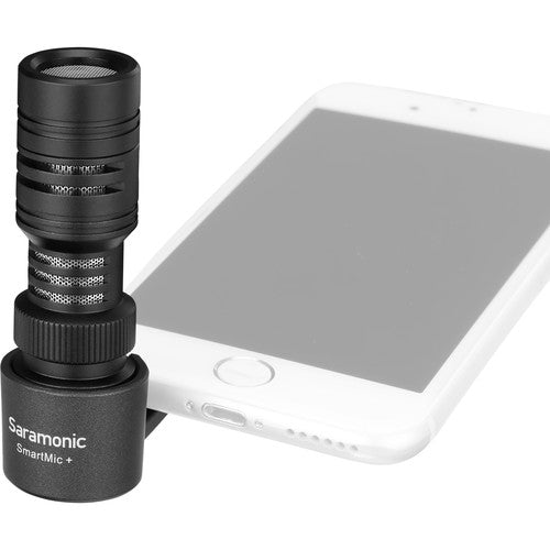 Saramonic SMARTMIC+ Microphone directionnel compact avec prise TRRS 3,5 mm pour appareils mobiles