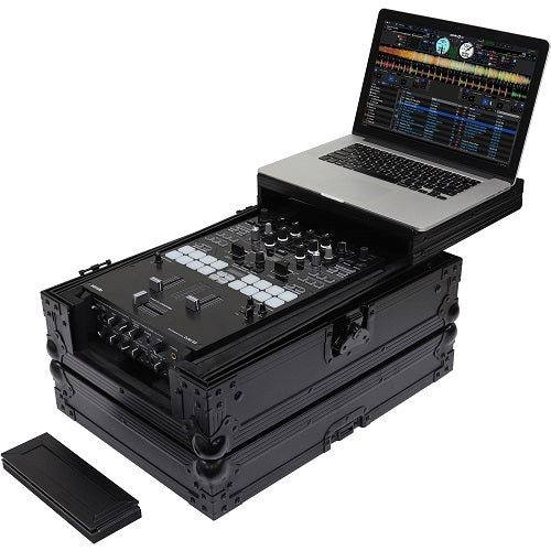 ODYSSEY FZGS10MX1XDBL Universal 10" Format DJ Mixer Case With Extra Deep Rear Cable Space - Red One Music