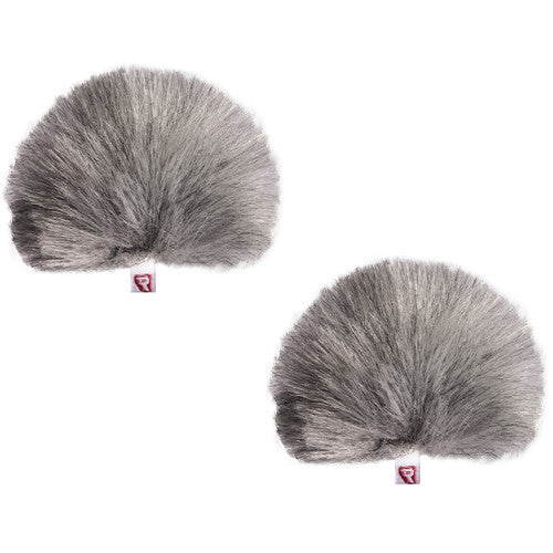 Shure RPM40MWJ Rycote MiniWindjammer for TL TwinPlex Microphones 2-Pack - Grey