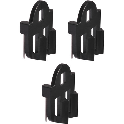 Shure RPM40SVM/B Vampire Sticky Mount pour micros-cravates TwinPlex 3-Pack - Noir