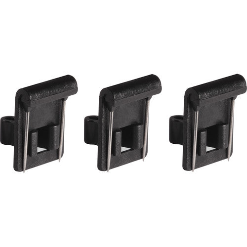 Shure RPM40VM/B Vampire Clip pour micros-cravates TwinPlex, paquet de 3 - Noir